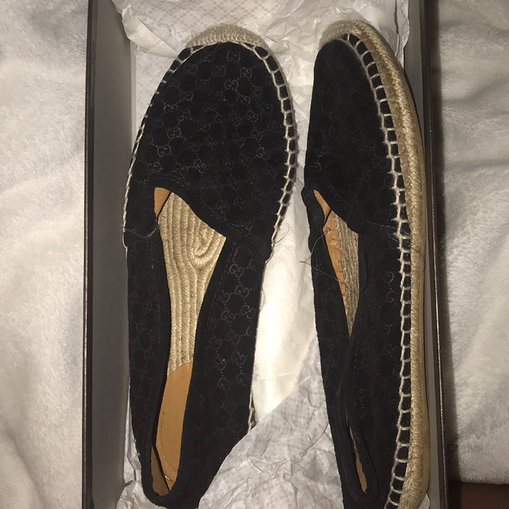 Gucci Guccisima print Suede espadrilles